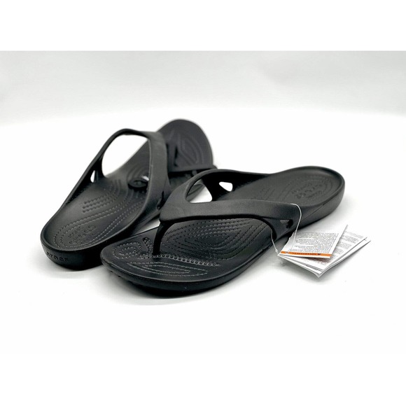Crocs Shoes Women Size 10 Iconic Comfort Kadee 2 Flip Flops Sandals - Picture 2 of 7
